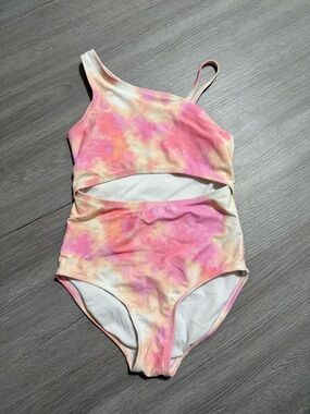 Carter's Pink and Peach Tie-Dye One-Piece Swimsuit